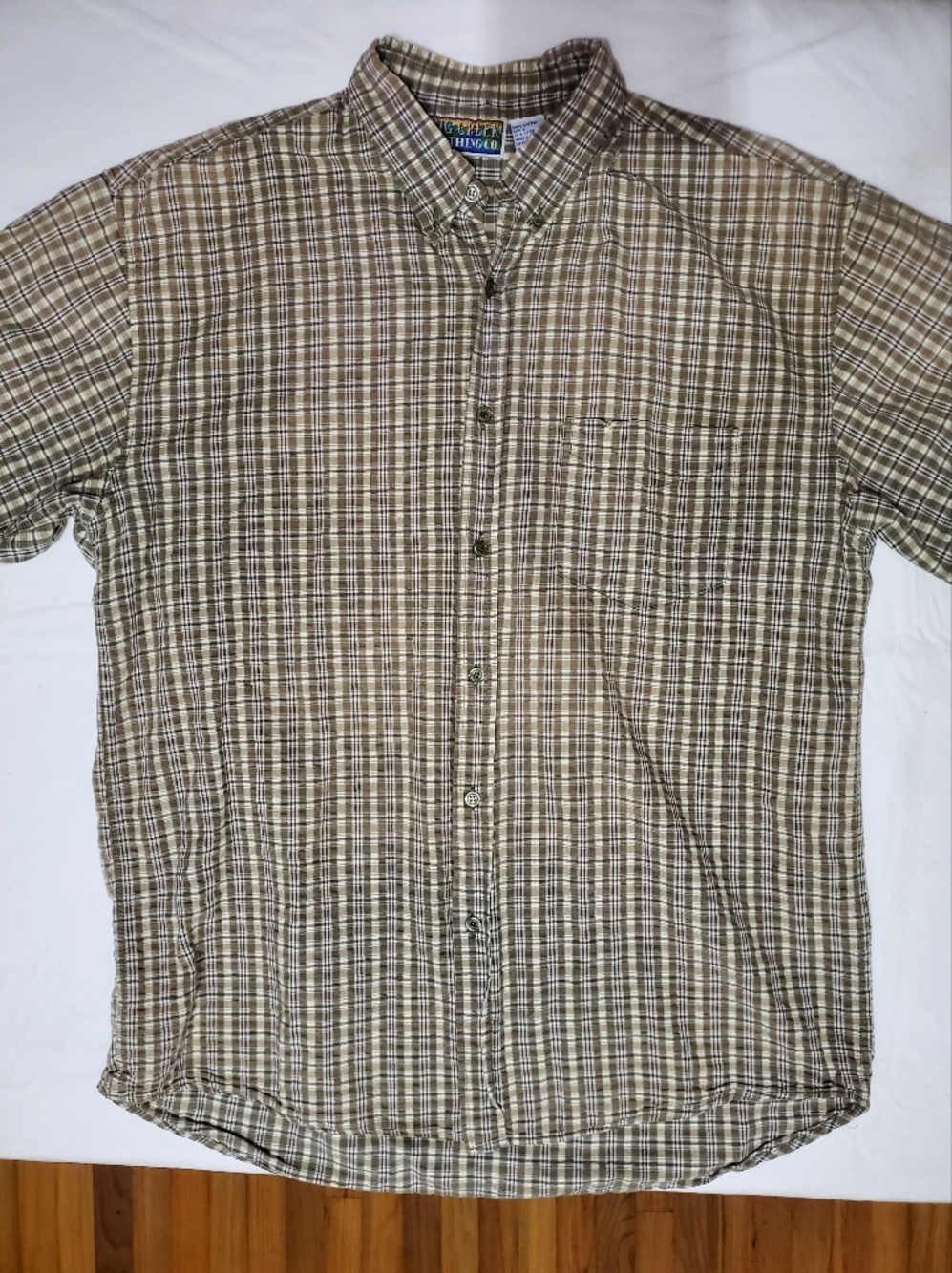 Big Creek Clothing Co Plaid Button Down Shirt Men’s Large Outdoor Fishing Hiking